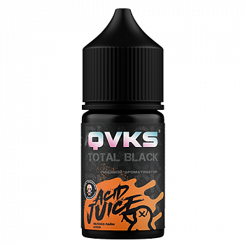Ароматизатор QVKS TOTAL BLACK KONSTRUKT "Яблоко Лайм Алоэ" (на 30мл)